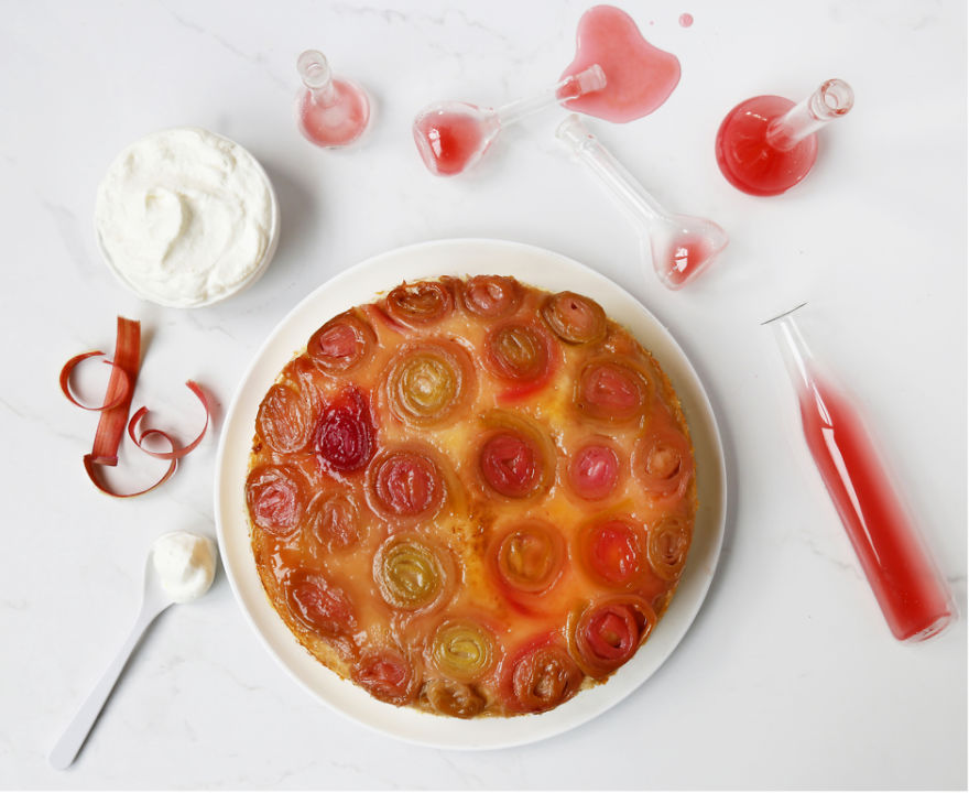Rhubarb Upside-Down Cake Rhubarb Upside-Down Cake