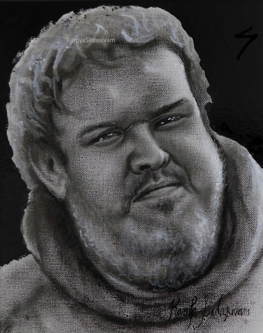 Speed Painting Of Hodor - Game Of Thrones