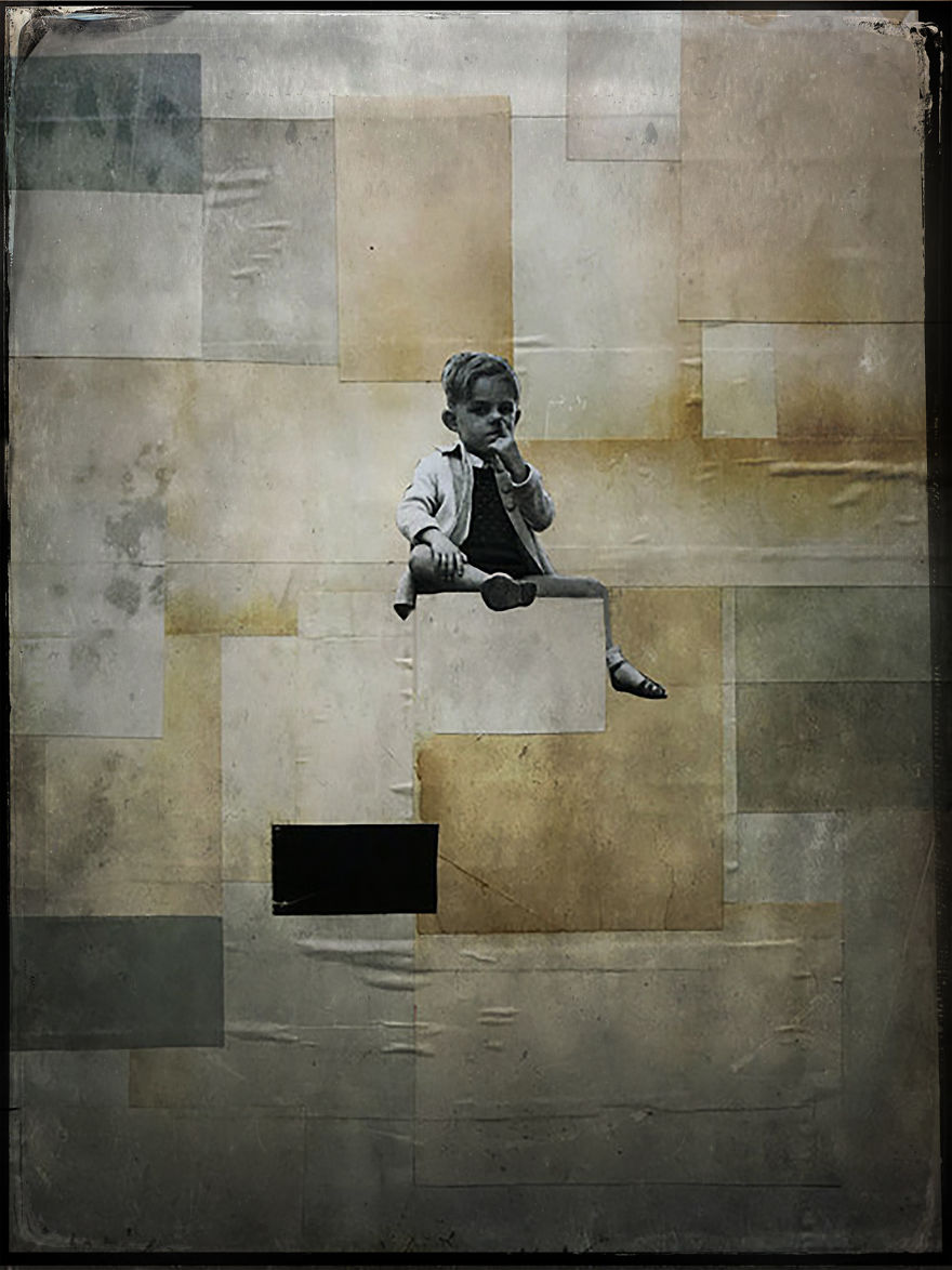 Meikelchurchcollage- Collage/Paper/Mixed-Media