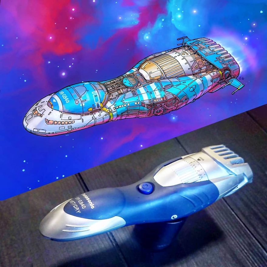 This Artist Makes Spaceships Inspired By Domestic Objects