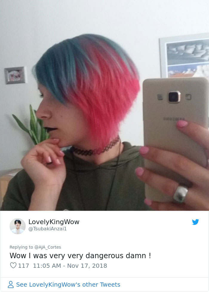 This Woman Had The Best Comeback Ever To A Man Who Said To Stay Away From Women With Dyed Hair