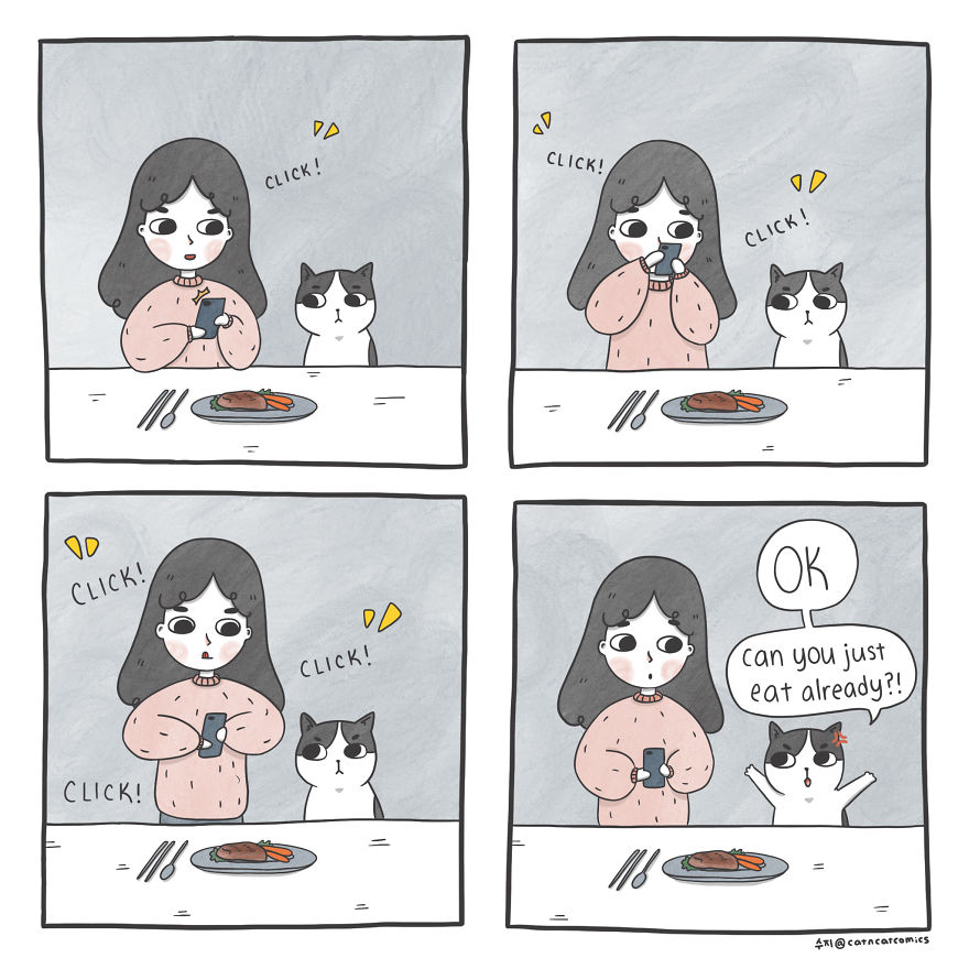 My 21 Wholesome Comics About A Cat And His Human, With A Dash Of Fantasy