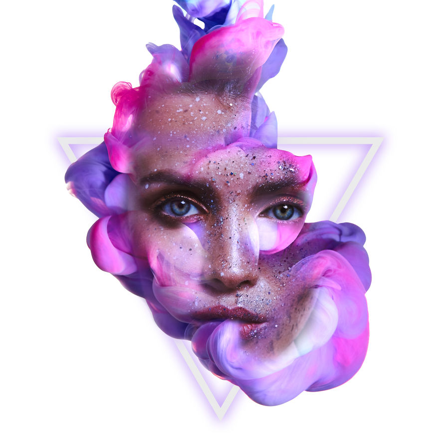 I Create Digital Artwork Using A Technique Called "Double Exposure" To Cope With Trauma In My Life