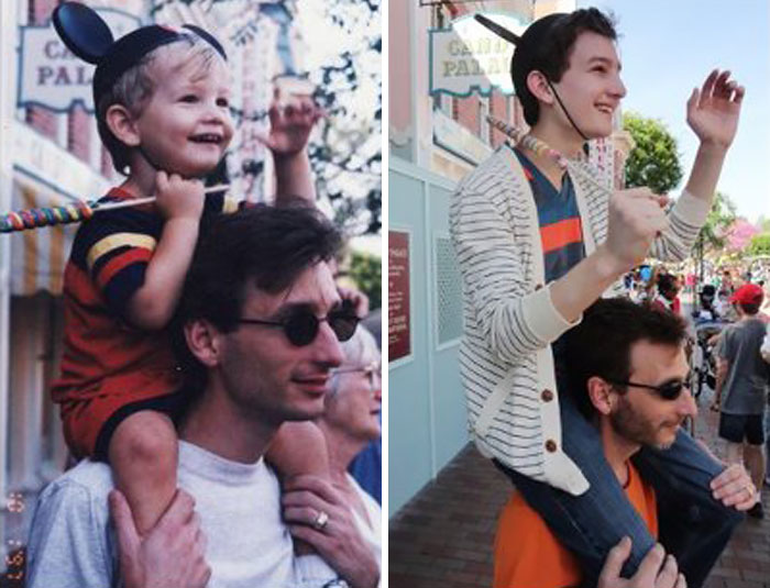 So My Dad And I Went To Disneyland To Recreate A Favorite Family Photo