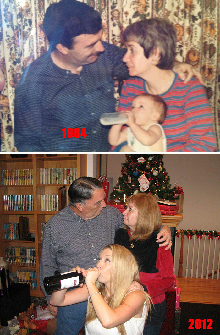 Christmas 1984 To Christmas 2012. The Only Thing That Has Changed Is My Choice Of Bottled Beverage