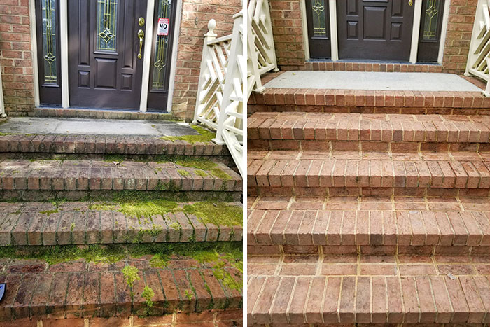 Got Around To Cleaning Up The Front Steps. Surprisingly Fun