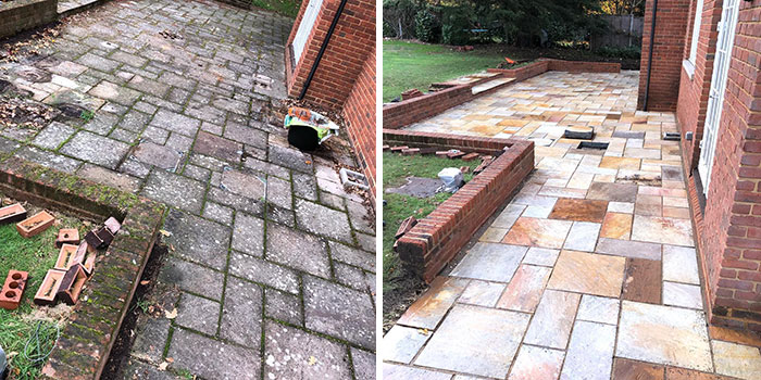Another Great Transformation For The Client, Softwashing And Pressure Cleaning Her Patio Back To New