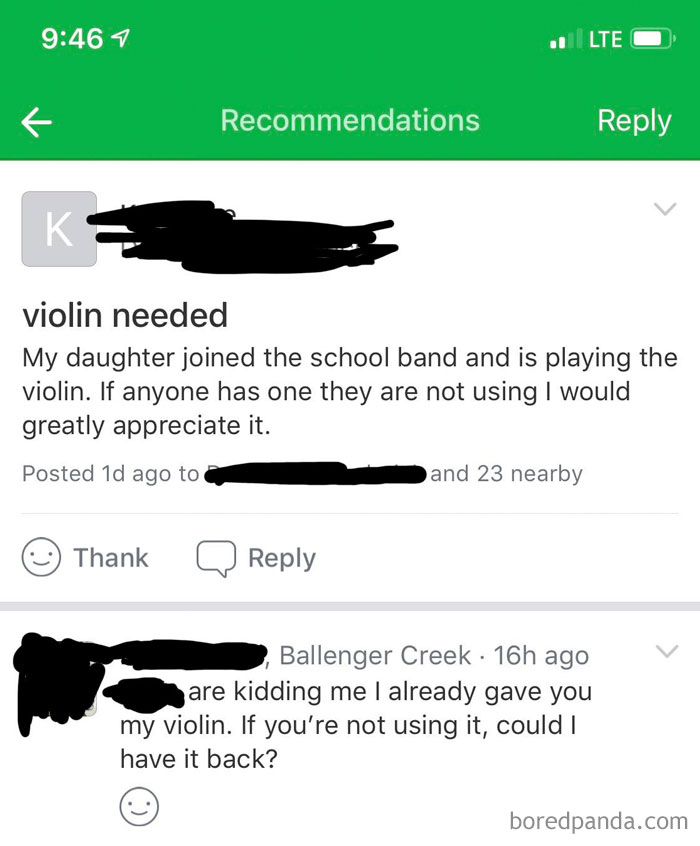 Can I Have Another Free Violin?