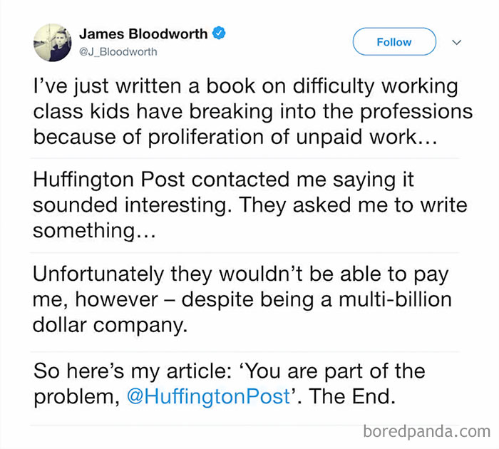 Huffington Post Being A Hypocritical Choosing Beggar
