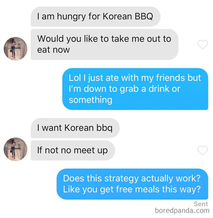 Girl On Tinder Wants Korean BBQ