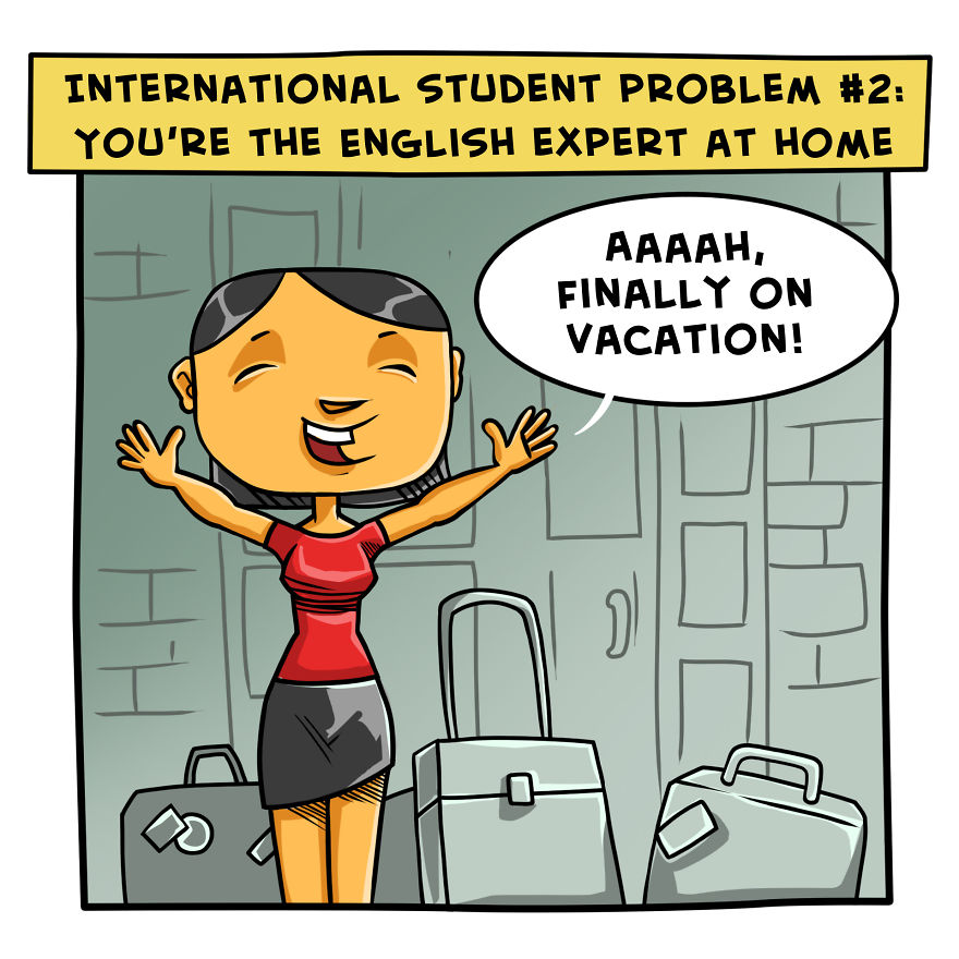 International Student Problem #2: You're The English Expert At Home!