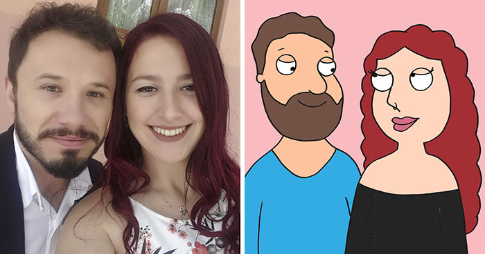 I Surprised My Boyfriend By Drawing These 10 Illustrations Featuring Us As Our Favorite Cartoon Characters