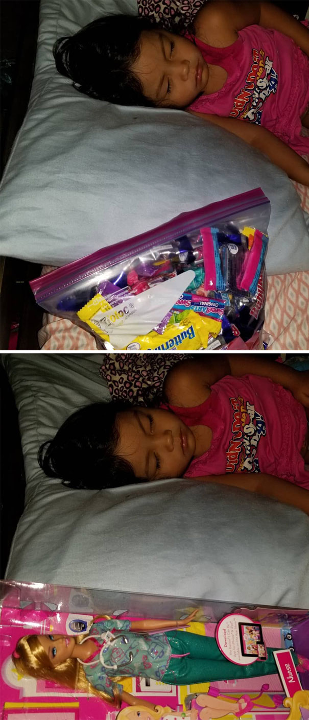 Ask Your Keiki For A Toy They Want The 'Switch Witch' To Bring Them. Halloween Night When They Go To Bed All Their Candy Goes Next To Their Pillow. Switch Witch Arrives While They're Sleeping And Switches Their Candy For The Toy