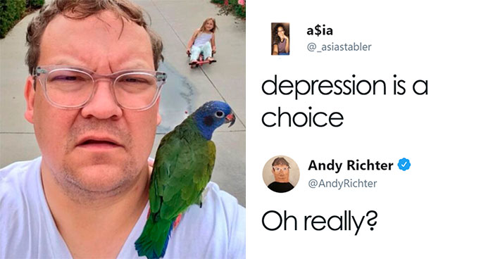 Someone Says “Depression Is A Choice”, And Andy Richter’s Response Is Brilliant