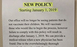 This Doctor's Notice Explains Why They Won't Be Accepting Patients Who Didn't Vaccinate Their Kids