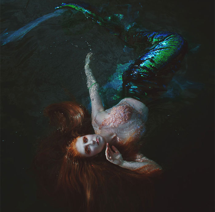 I Created A Dark Fantasy Photography Series About Mermaids Forced To Live On Land