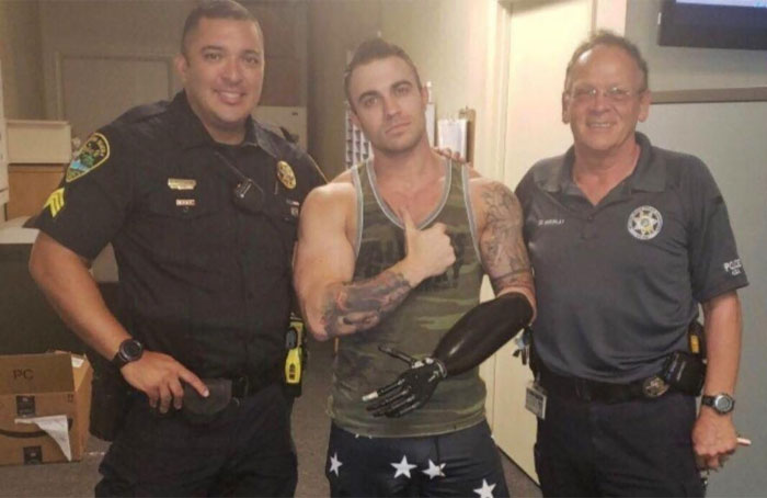 Shout Out To The Florida Police Officers Who Found My Boyfriend's $150,000 Prosthetic Arm After It Was Stolen From His Truck