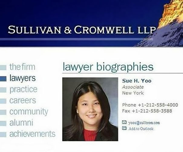 Lawyer Sue Yoo