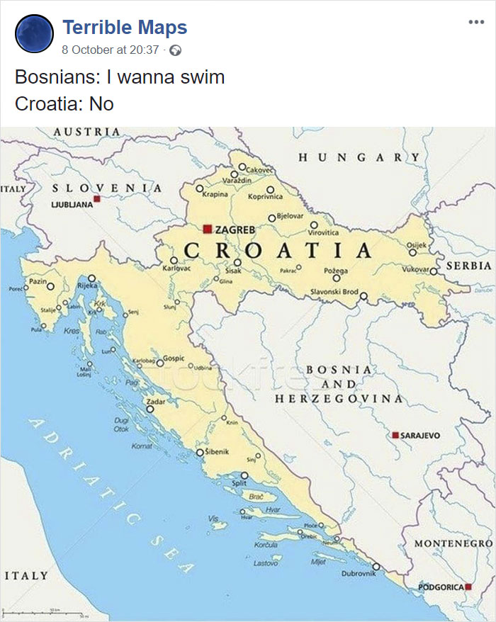 Bosnia: Quiero nadar / Croacia: NO