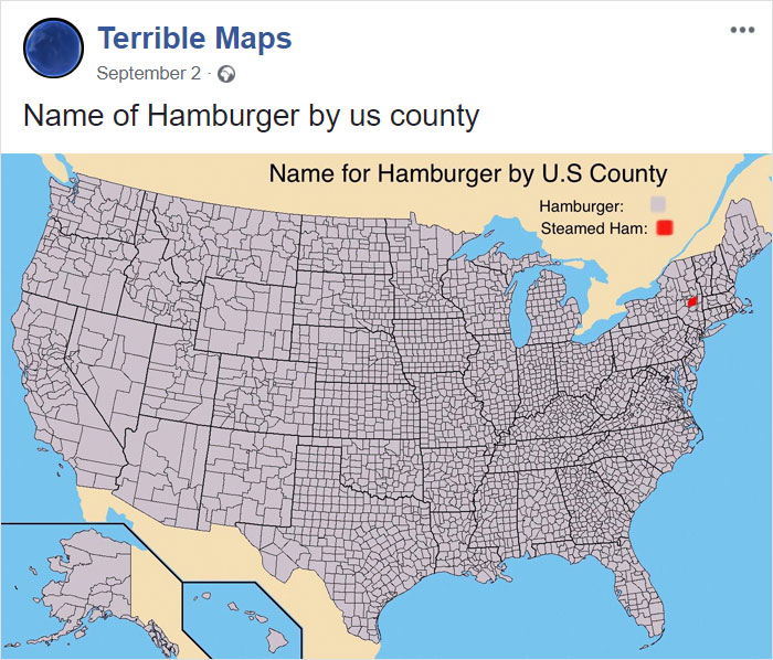 Name Of Hamburger By Us County