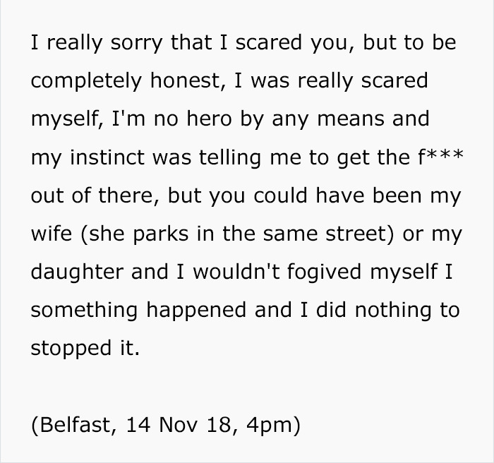 Guy Follows Girl Four Blocks To Her Car, Then Writes Her An Anonymous Letter