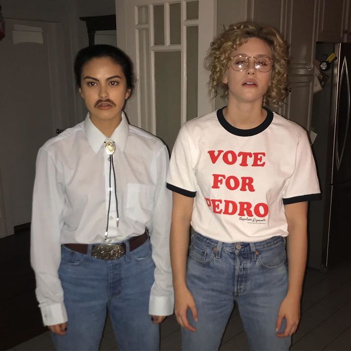 Camila Mendes And Lili Reinhart As Napoleon Dynamite And Pedro