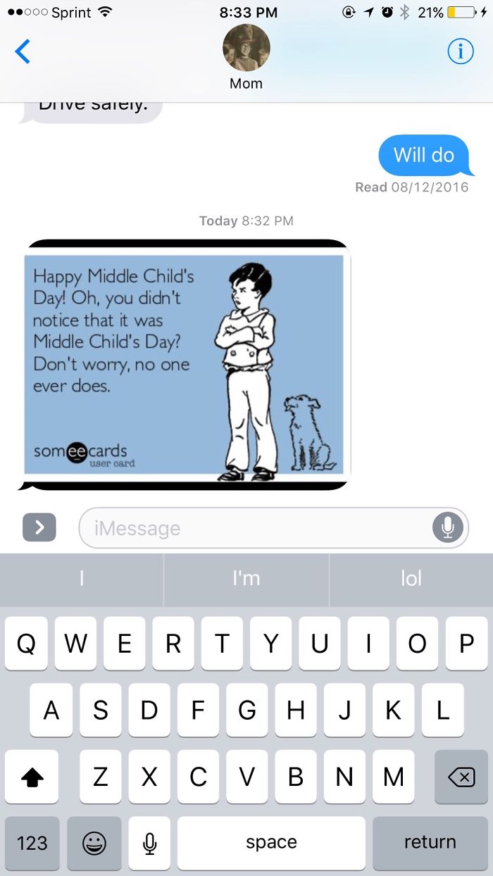 Uh, Thanks Mom
