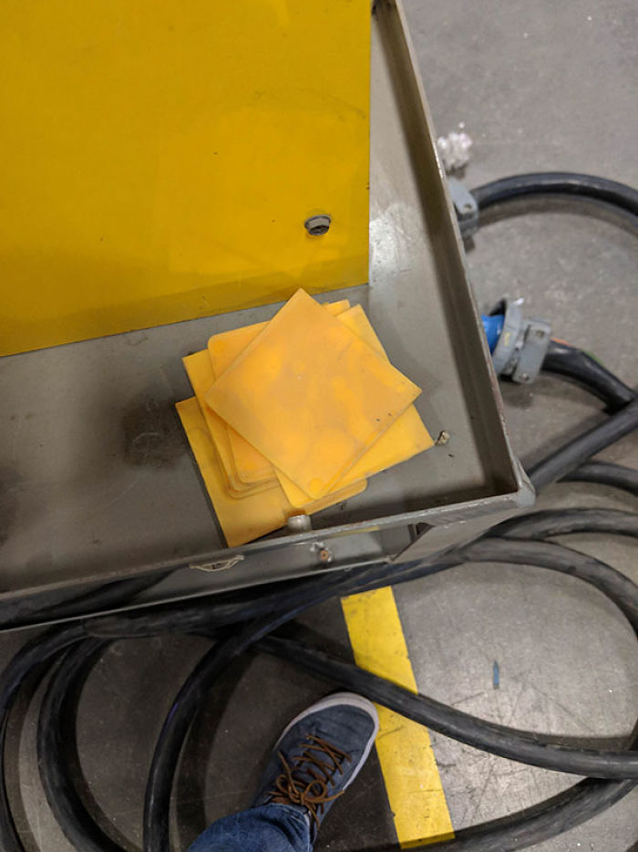 These Resin Spreaders Used In Automotive Work Actually Look Like Sliced Cheese