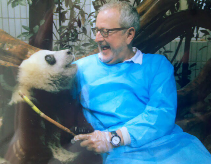 My Dad Passed Away Yesterday. Just Last Week He Was In China Traveling And Met A Panda