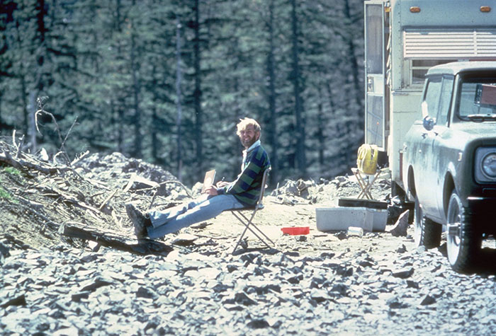 Geologist David A. Johnston, 13 Hours Before His Death At The 1980 Eruption Of Mount St. Helens