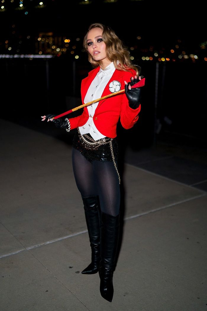 Lily Rose Depp, As A Ringmaster, But Make It With Sparkly Hotpants