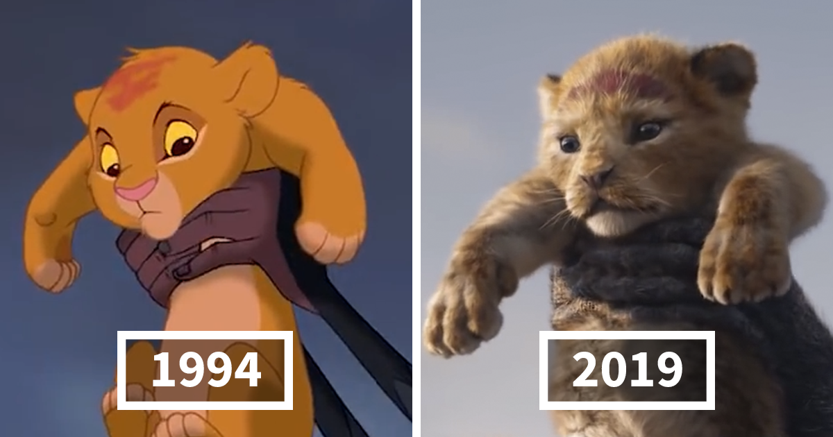 Somebody Compared The Lion King 2019 To The 1994 Animation Side By Side |  Bored Panda