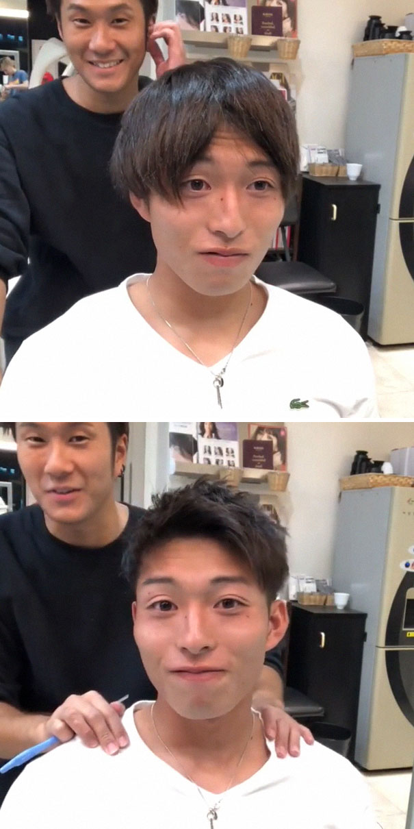 Japanese Barber Shows Just How Much Difference A Good Haircut Can Make |  Bored Panda
