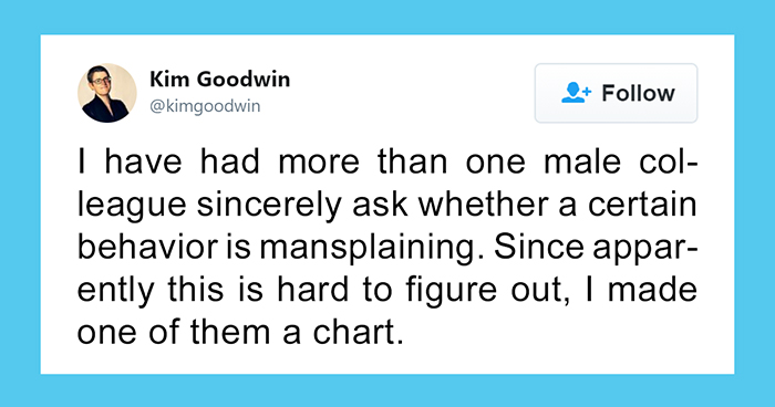 Male Coworkers Were Asking This Woman Whether They Were ‘Mansplaining’, So She Created A Chart