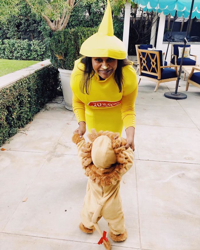Mindy Kaling As A Bottle Of Mustard And Her Little Lion