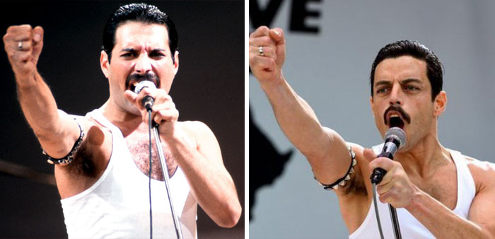 Someone Made A Side-By-Side Comparison Of Rami Malek And Freddie Mercury An Live Aid, And It’s Like Watching The Same Person