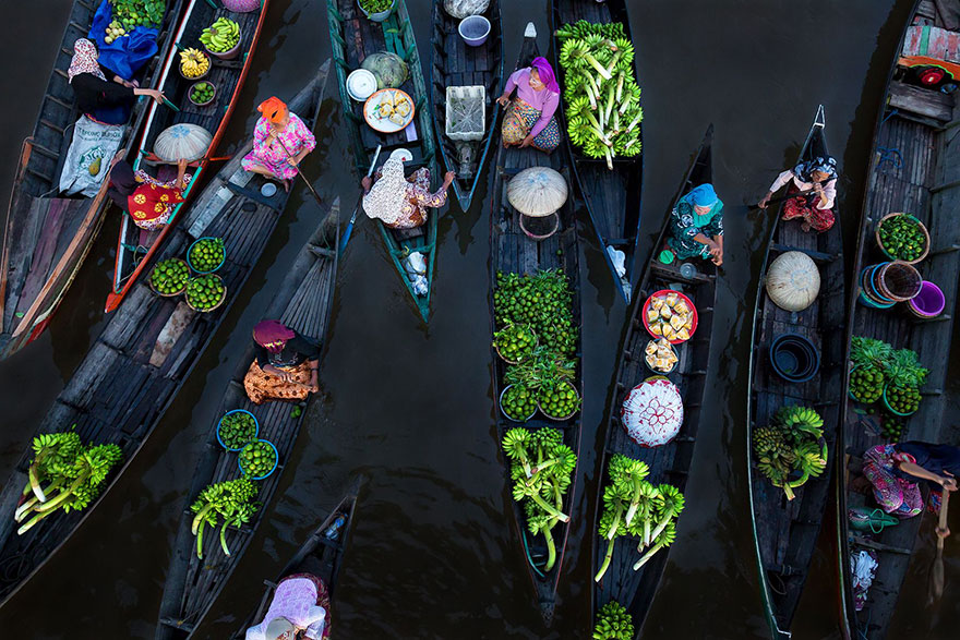 Floating Market, Indonesia (1st Place In Splash Of Colors Category)