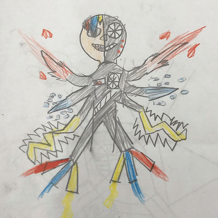 Dad Turns His Sons' Doodles Into Anime Characters, And The Result Is Amazing (Part V)