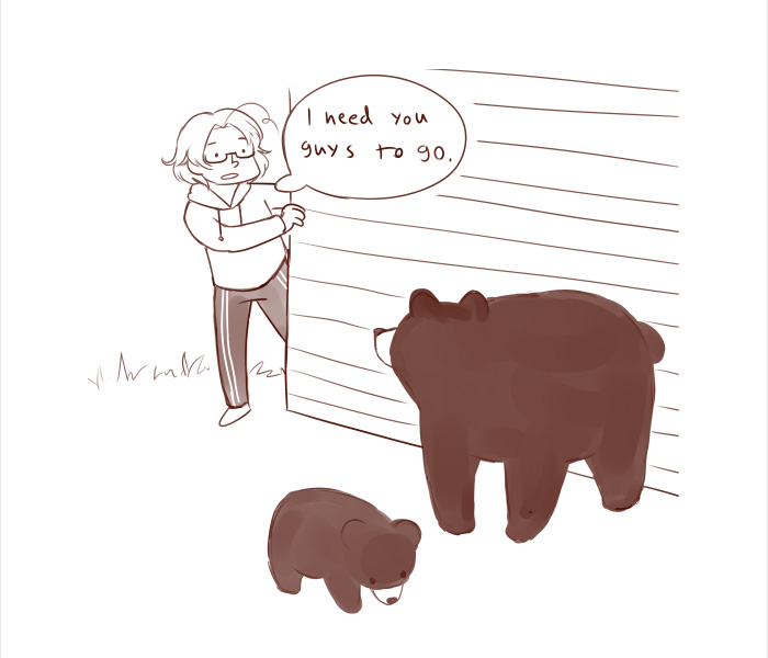 People Laugh At How Differently Canadians And Finnish People Deal With Bears