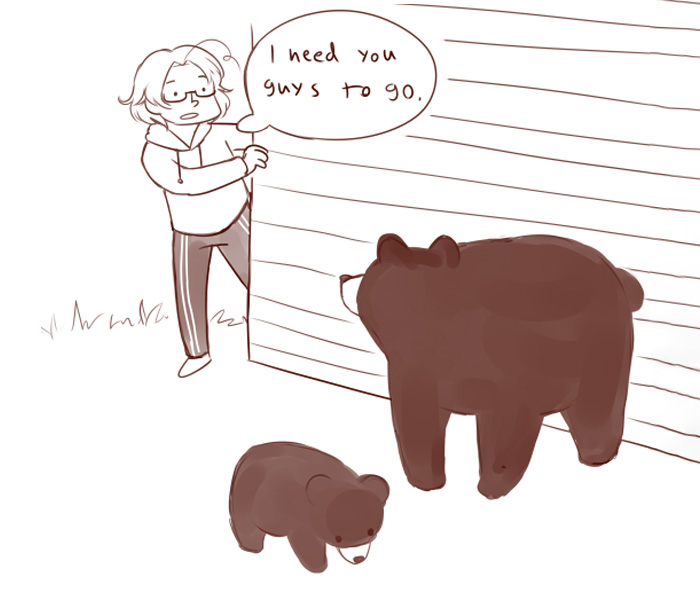 People Laugh At How Differently Canadians And Finnish People Deal With Bears