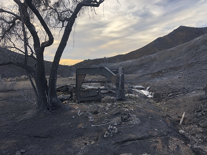 Man Shares Tragic Before & After Photos Of His Tiny DIY House After California Wildfires