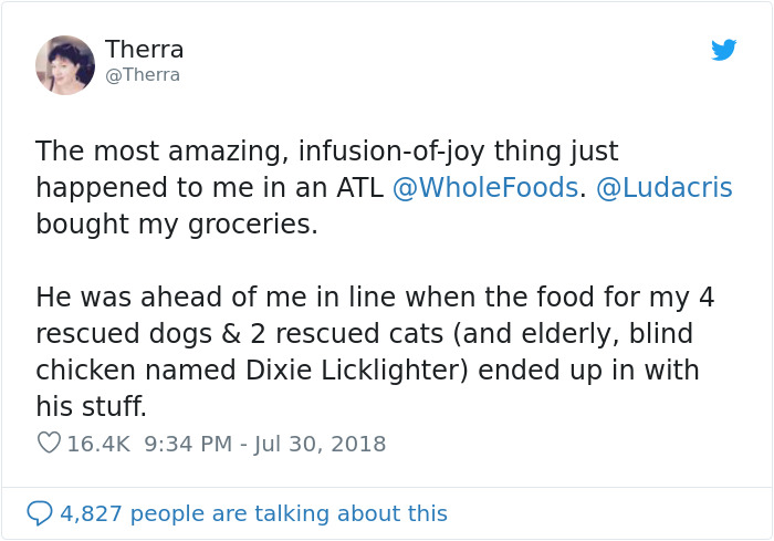 Struggling Woman Has $375 Worth Of Groceries Covered By A Kind Stranger, Later Finds Out It's Ludacris