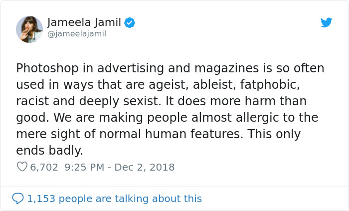 Jameela Jamil Explains Why Airbrushing Should Be Illegal By Posting Examples