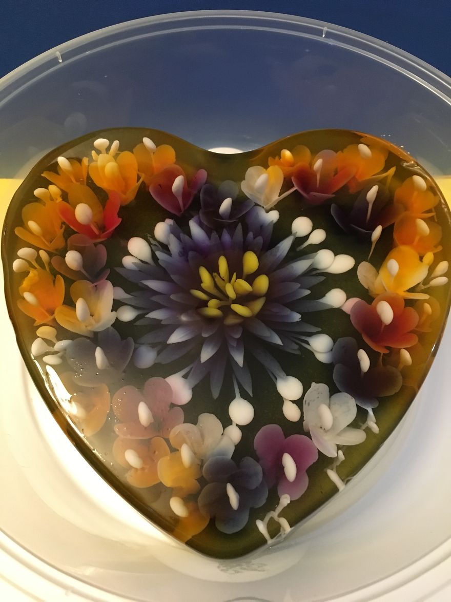 I Ventured Into 3 D Jelly Art After My Children Requested The Nicest Nut Free / Allergy Cake For Their Special Day.