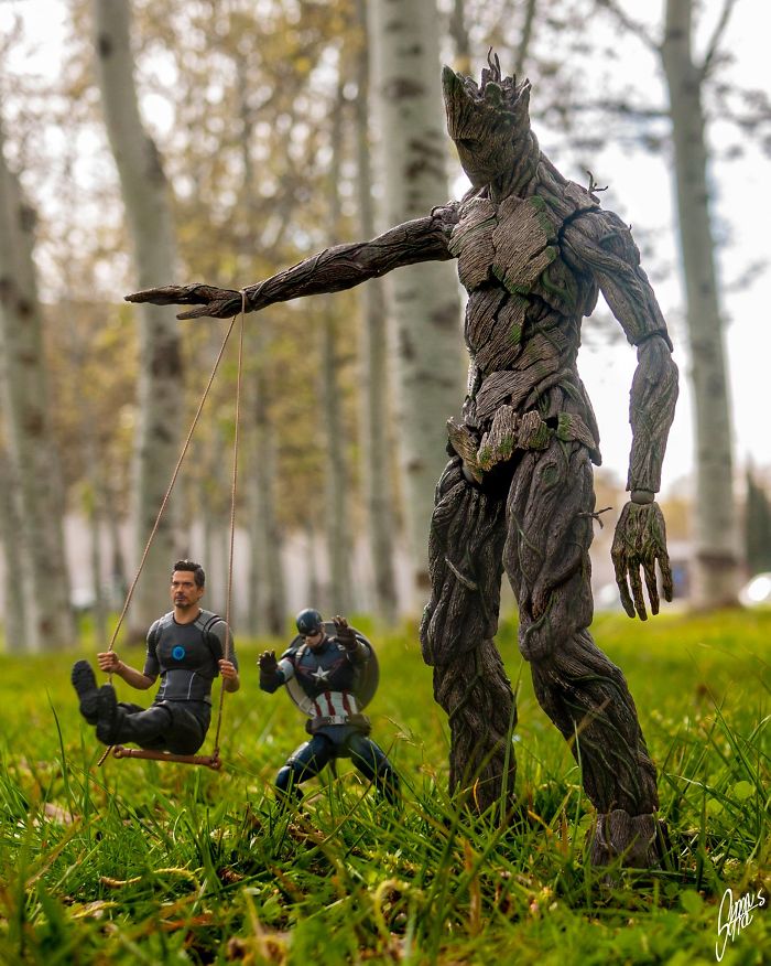 Stark quería que Groot se uniera a los Vengadores