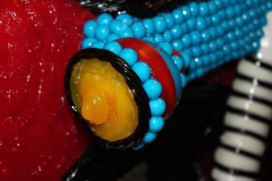 Sweet! Motorcycle Made Out Of Candies