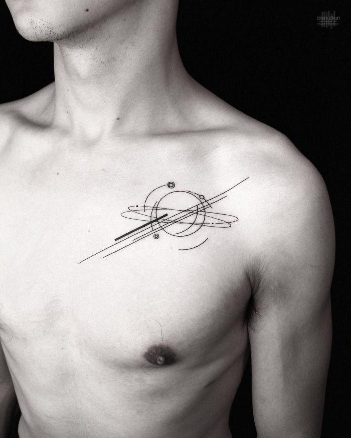 Artist Inspired By Nature And Geometric Shapes Creates Perfect Minimalist Tattoos