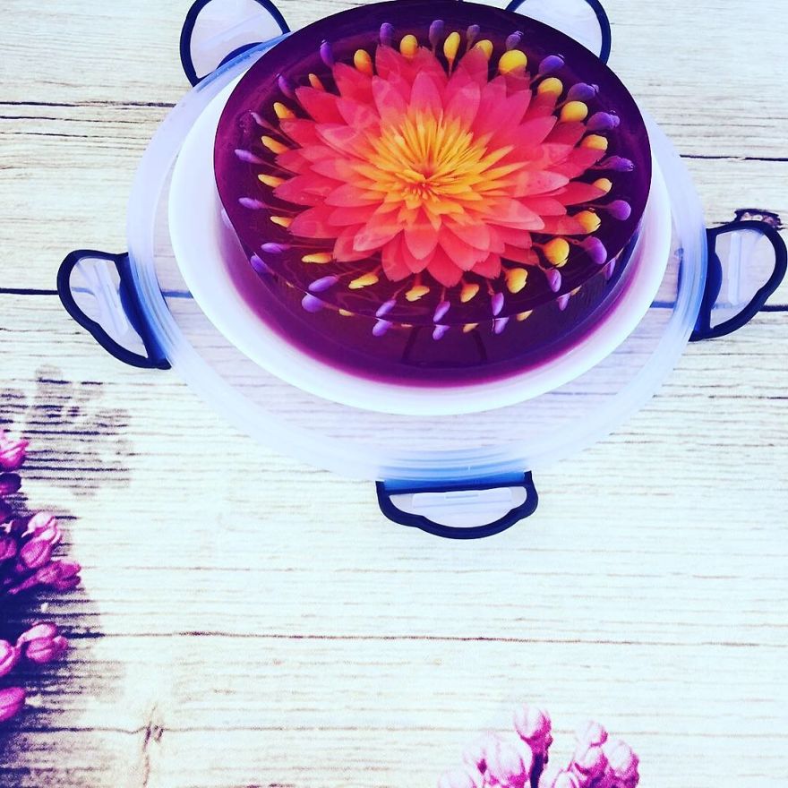 I Ventured Into 3 D Jelly Art After My Children Requested The Nicest Nut Free / Allergy Cake For Their Special Day.