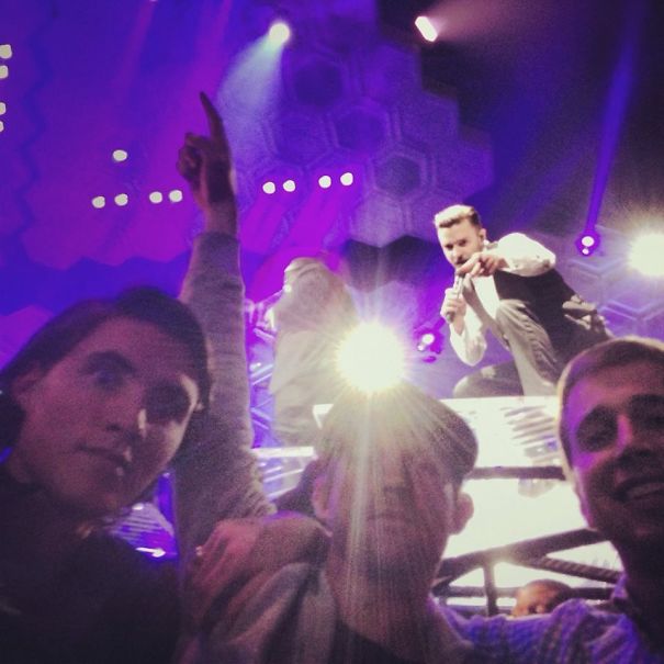 Sometimes You See Justin Timberlake In Concert... Sometimes He Photobombs You