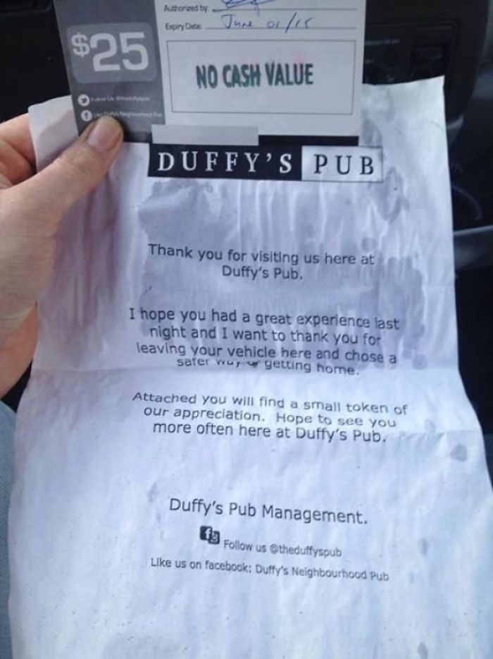 This Is How A Pub In My Town Tries To Stop Drinking And Driving